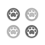 PlayVital Thumb Grip Caps for Steam Deck LCD, for PS Portal Remote Player Silicone Thumbsticks Grips Joystick Caps for Steam Deck OLED - Cat Paw Design - Gray & Light Gray - YFSDM035