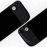 PlayVital Thumb Grip Caps for Steam Deck LCD, for PS Portal Remote Player Silicone Thumbsticks Grips Joystick Caps for Steam Deck OLED - Cat Paw Design - Gray & Light Gray - YFSDM035