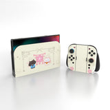 PlayVital for Nintendo Switch 2 Skin Full Set (2-Pack) - Cherry Blossoms Kitten Protective Vinyl Decal Stickers for Switch 2 Console, Joycons, Handle Grips & Dock | No Residue, Anti-Scratch - Antique Yellow - YUDNT025