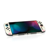 PlayVital for Nintendo Switch 2 Skin Full Set (2-Pack) - Cherry Blossoms Kitten Protective Vinyl Decal Stickers for Switch 2 Console, Joycons, Handle Grips & Dock | No Residue, Anti-Scratch - Antique Yellow - YUDNT025