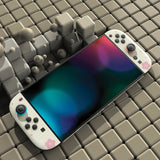 PlayVital for Nintendo Switch 2 Skin Full Set (2-Pack) - Cherry Blossoms Kitten Protective Vinyl Decal Stickers for Switch 2 Console, Joycons, Handle Grips & Dock | No Residue, Anti-Scratch - Antique Yellow - YUDNT025