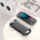 PlayVital Clear Series Hard Protective Case for Nintendo Switch Lite, Glossy Ergonomic Hard Grip Cover - Shock-absorbent Anti-Scratch Shell Case with Screen Protector & Thumb Grips & Button Caps - LGKNLM001