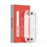 PlayVital Clear Series Hard Protective Case for Nintendo Switch Lite, Glossy Ergonomic Hard Grip Cover - Shock-absorbent Anti-Scratch Shell Case with Screen Protector & Thumb Grips & Button Caps - LGKNLM001