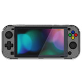 PlayVital Clear Series Hard Protective Case for Nintendo Switch Lite, Glossy Ergonomic Hard Grip Cover - Shock-absorbent Anti-Scratch Shell Case with Screen Protector & Thumb Grips & Button Caps - LGKNLM001