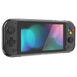 PlayVital Clear Series Hard Protective Case for Nintendo Switch Lite, Glossy Ergonomic Hard Grip Cover - Shock-absorbent Anti-Scratch Shell Case with Screen Protector & Thumb Grips & Button Caps - LGKNLM001