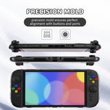 PlayVital Clear Series Protective Case for Nintendo Switch 2, Anti-Scratches Hard Shell Dockable Grip Cover with Extra Foldable Stand & Thumb Grips for Nintendo Switch 2 - Transparent - EXVNTM001