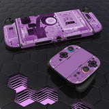 PlayVital for Nintendo Switch 2 Skin Full Set (2-Pack) - Protective Vinyl Decal Stickers for Switch 2 Console, Joycons, Handle Grips & Dock | No Residue, Anti-Scratch - Purple Tear Down - YUDNT019