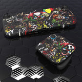 PlayVital for Nintendo Switch 2 Skin Full Set (2-Pack) - Protective Vinyl Decal Stickers for Switch 2 Console, Joycons, Handle Grips & Dock | No Residue, Anti-Scratch - Scary Party - YUDNT004
