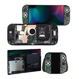 PlayVital for Nintendo Switch 2 Skin Full Set (2-Pack) - Protective Vinyl Decal Stickers for Switch 2 Console, Joycons, Handle Grips & Dock | No Residue, Anti-Scratch - Tear Down - YUDNT018
