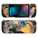 PlayVital Full Set Protective Skin Decal for Steam Deck LCD, Custom Stickers Viny Cover for Steam Deck OLED - Bat Demon - SDTM101