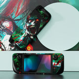 PlayVital Full Set Protective Skin Decal for Steam Deck LCD, Custom Stickers Viny Cover for Steam Deck OLED - Raging Zombie - SDTM096