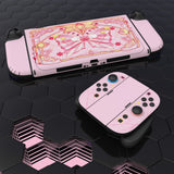 PlayVital for Nintendo Switch 2 Skin Full Set (2-Pack) - Magic Wings Protective Vinyl Decal Stickers for Switch 2 Console, Joycons, Handle Grips & Dock | No Residue, Anti-Scratch - Pink - YUDNT027
