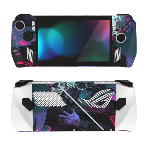 PlayVital Moonlit Horror Custom Stickers Vinyl Wraps Protective Skin Decal for ROG Ally Handheld Gaming Console - RGTM042