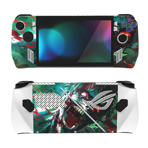 PlayVital Raging Zombie Custom Stickers Vinyl Wraps Protective Skin Decal for ROG Ally Handheld Gaming Console - RGTM035