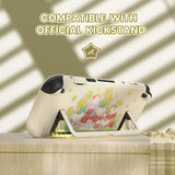 PlayVital Kawaii Dockable Hard Protective Case for Nintendo Switch 2 Anti-scratch, Shockproof Cover Skin for Switch 2 with Thumb Grip & Sticker & Button Caps - Creamy Mousie Picnic - MURNTV004