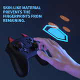 PlayVital Cute Demon Silicone Grip Cover for Nintendo Switch Pro Controller, Anti-Slip Protective Skin with Joystick Caps and Stickers Compatible with Nintendo Switch Pro - Black - AMDNPP005