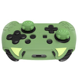 PlayVital Cute Demon Silicone Grip Cover for Nintendo Switch Pro Controller, Anti-Slip Protective Skin with Joystick Caps and Stickers Compatible with Nintendo Switch Pro - Matcha Green - AMDNPP002