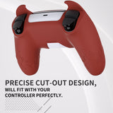 PlayVital Cute Demon Controller Silicone Case Compatible With PS5 Controller - Red - DEPFP005