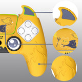 PlayVital Cute Demon Controller Silicone Case Compatible With PS5 Controller - Yellow - DEPFP006