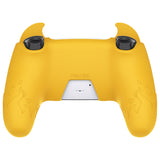 PlayVital Cute Demon Controller Silicone Case Compatible With PS5 Controller - Yellow - DEPFP006