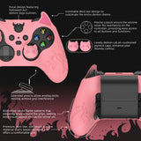 PlayVital Cute Demon Silicone Case Cover for Xbox Elite Wireless Controller Series 2, Kawaii Anti-Slip Shockproof Controller Skin Grip for Xbox Elite Series 2 Core with Thumb Grip Caps - Pink - UQNE2P005