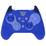 PlayVital Cute Demon Silicone Case Cover for Xbox Elite Wireless Controller Series 2, Kawaii Anti-Slip Shockproof Controller Skin Grip for Xbox Elite Series 2 Core with Thumb Grip Caps- Blue - UQNE2P003