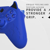 PlayVital Cute Demon Silicone Case Cover for Xbox Elite Wireless Controller Series 2, Kawaii Anti-Slip Shockproof Controller Skin Grip for Xbox Elite Series 2 Core with Thumb Grip Caps- Blue - UQNE2P003