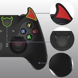 PlayVital Cute Demon Silicone Case Cover for Xbox Elite Wireless Controller Series 2, Kawaii Anti-Slip Shockproof Controller Skin Grip for Xbox Elite Series 2 Core with Thumb Grip Caps - Black - UQNE2P004