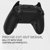 PlayVital Cute Demon Silicone Case Cover for Xbox Elite Wireless Controller Series 2, Kawaii Anti-Slip Shockproof Controller Skin Grip for Xbox Elite Series 2 Core with Thumb Grip Caps - Black - UQNE2P004