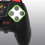 PlayVital Cute Demon Silicone Case for ps5 Edge Controller, Kawaii Controller Cover Skin Gamepad Protector for ps5 Edge Accessories with Touch Pad Sticker & Thumb Grip Caps - Black - MWKEGP001