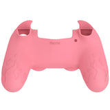 PlayVital Cute Demon Controller Skin for PS4 with Thumb Grips & Stickers, Kawaii Anti-Slip Silicone Controller Cover Grip Protector for PS4 Slim/Pro Controller - Pink - BRJP4P003