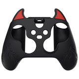 PlayVital Cute Demon Silicone Cover with Thumb Grip Caps for Xbox Series X/S Controller & Xbox Core Wireless Controller - Black - PUKX3P001