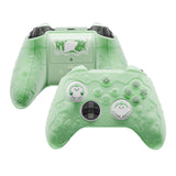 PlayVital for Xbox Series X/S Controller Silicone Cover, Cute Ocean Whisper Series Semi-Clear Silicone Skin Grip for Xbox Core Wireless Controller with Thumb Grip & Sticker, Full Protection - Pastel Green - PXKX3P003