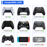 PlayVital Fluffy & Winky Pups Cute Thumb Grip Caps for PS5/4 Controller, Silicone Analog Stick Caps Cover for Xbox Series X/S, Thumbstick Caps for Switch Pro Controller - PJM2125