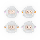 PlayVital Fuzzy Sheep Cute Thumb Grip Caps for PS5/4 Controller, Silicone Analog Stick Caps Cover for Xbox Series X/S, Thumbstick Caps for Switch Pro Controller - PJM2073