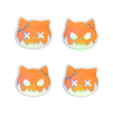 PlayVital Cute Universal Illuminated LED Thumbstick Grips for ps5 & ps4 & Xbox Series X/S & Xbox One & Switch Pro Controller - Tricky Kitty & Dorky Kitty - PJM6011
