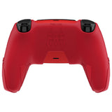 PlayVital Cyber Spider Design for ps5 Controller Silicone Case with 2 Thumb Grips and 6 Sticker, Slip-resistant Shockproof Controller Cover Skin, Fits for Charging Dock - Red & Black - KBBPFP003