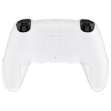 PlayVital Cyber Spider Design for ps5 Controller Silicone Case with 2 Thumb Grips and 6 Sticker, Slip-resistant Shockproof Controller Cover Skin, Fits for Charging Dock - White & Pink - KBBPFP002