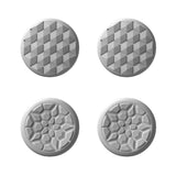 PlayVital Thumb Grip Caps for Steam Deck LCD, for PS Portal Remote Player Silicone Thumbsticks Grips Joystick Caps for Steam Deck OLED - Diamond Grain & Crack Bomb Design - Cool Gray - YFSDM050
