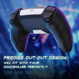 PlayVital Futuristic CyberMech Design Silicone Grip Skin with Thumb Grips for PS5 Wireless Controller, Compatible with PS5 Official Charging Dock - Black - CHXPFP001