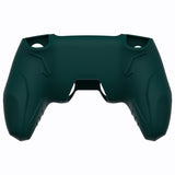 PlayVital Futuristic CyberMech Design Silicone Grip Skin with Thumb Grips for PS5 Wireless Controller, Compatible with PS5 Official Charging Dock - Racing Green - CHXPFP004