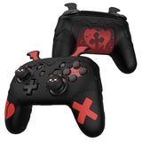 PlayVital Gothic Imp Series Cute Silicone Case for Nintendo Switch Pro Controller with 4 Thumb Grip & 2 Sticker, Non-Slip Anti-Scratch Protective Silicone Skin Cover - Black - PVLNPP001