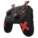 PlayVital Gothic Imp Series Cute Silicone Case for Nintendo Switch Pro Controller with 4 Thumb Grip & 2 Sticker, Non-Slip Anti-Scratch Protective Silicone Skin Cover - Black - PVLNPP001