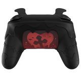 PlayVital Gothic Imp Series Cute Silicone Case for Nintendo Switch Pro Controller with 4 Thumb Grip & 2 Sticker, Non-Slip Anti-Scratch Protective Silicone Skin Cover - Black - PVLNPP001