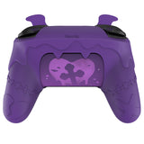 PlayVital Gothic Imp Series Cute Silicone Case for Nintendo Switch Pro Controller with 4 Thumb Grip & 2 Sticker, Non-Slip Anti-Scratch Protective Silicone Skin Cover - Purple - PVLNPP002