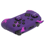 PlayVital Gothic Imp Series Cute Silicone Case for Nintendo Switch Pro Controller with 4 Thumb Grip & 2 Sticker, Non-Slip Anti-Scratch Protective Silicone Skin Cover - Purple - PVLNPP002