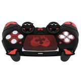 PlayVital Gothic Imp Series Cute Silicone Case for ps5 Controller with 4 Thumb Grips and 6 Stickers, Anti-Slip Silicone Skin Cover, Compatible with ps5 Charging Station - Black - GTKPFP001