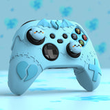 PlayVital Gothic Imp Series Cute Silicone Skin for Xbox Series X/S Controller, Anti-Slip Grip Silicone Cover, Protective Silicone Case for Xbox Core Controller with Thumb Grips - Aqua Blue - ZEEX3P003