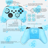 PlayVital Gothic Imp Series Cute Silicone Skin for Xbox Series X/S Controller, Anti-Slip Grip Silicone Cover, Protective Silicone Case for Xbox Core Controller with Thumb Grips - Aqua Blue - ZEEX3P003