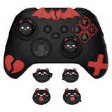 PlayVital Gothic Imp Series Cute Silicone Skin for Xbox Series X/S Controller, Anti-Slip Grip Silicone Cover, Protective Silicone Case for Xbox Core Controller with Thumb Grips - Black - ZEEX3P001